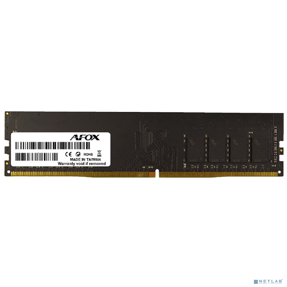 AFOX DDR4 DIMM 16GB PC4-21300, 2666MHz, CL19, 1.2V, 288-Pin, Non-ECC, Un-Buffered (AFLD416FH1P)