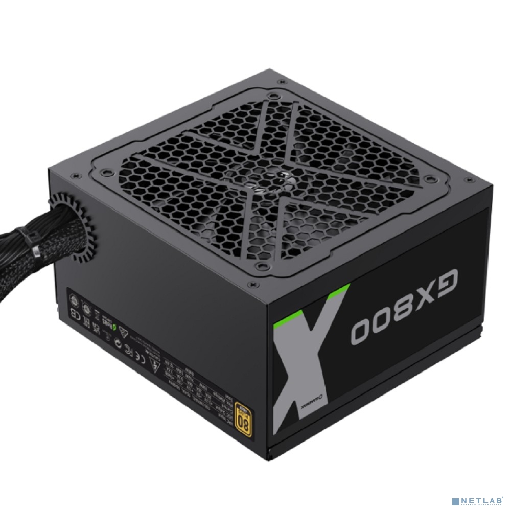 GameMax Блок питания ATX 800W GX-800, Black