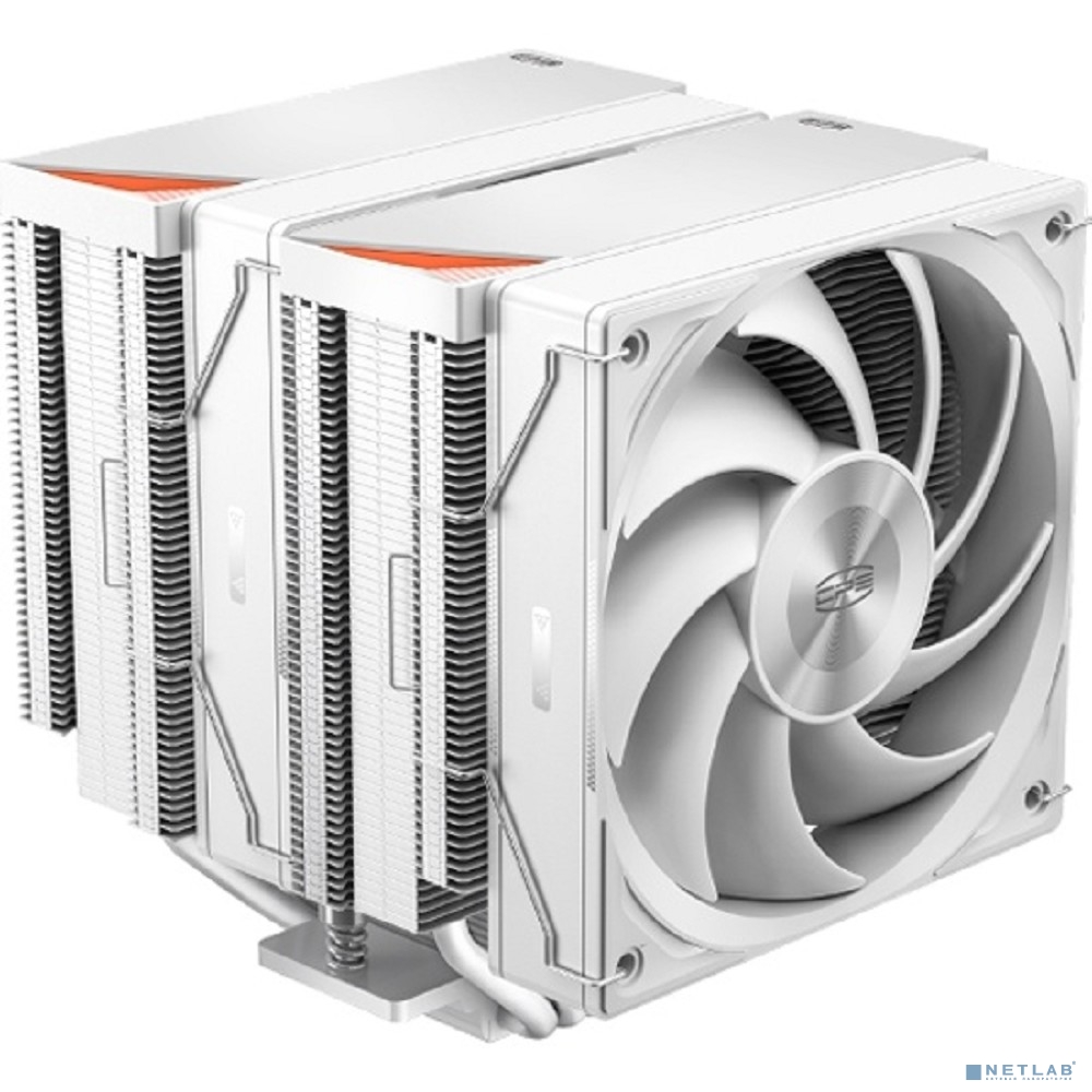Кулер PCCooler RZ620 WH S115X/1200/1700/18XX/AM4/AM5 (TDP 265W, 2x120mm PWM FAN, 6 тепловых трубок 6мм, 500-2200RPM, 28-32dBa)