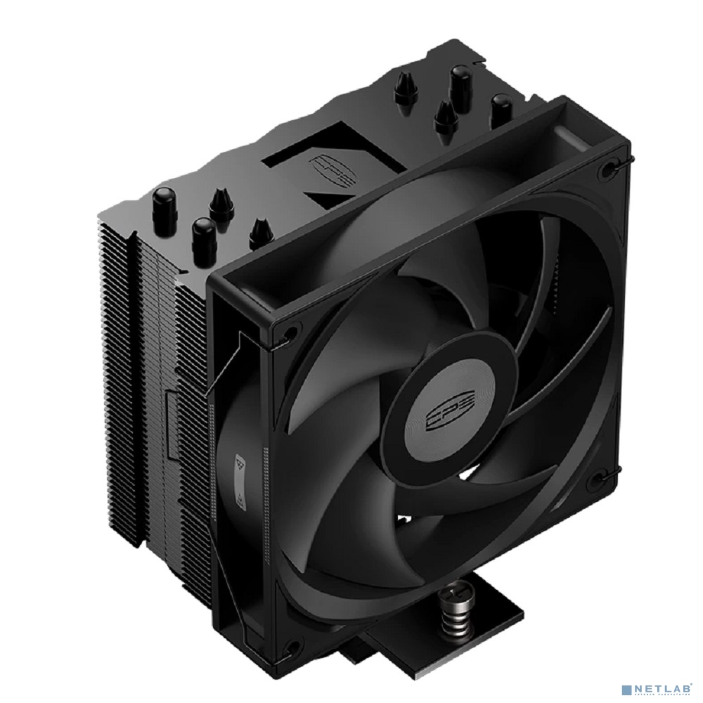 Кулер PCCooler RT400 BK S115X/1200/1700/1851/AM4/AM5 (TDP 235W, 1x120mm PWM FAN, 4 тепловые трубки 6мм, 500-2200RPM, 32dBa)