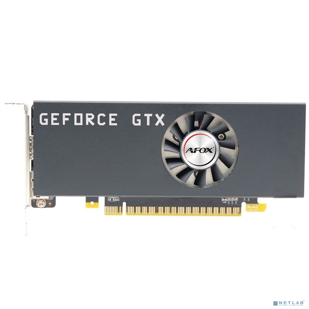 Видеокарта AFOX PCI-E GeForce GTX 1050TI (AF1050TI-4096D5L5-V2) 4GB GDDR5 128bit 14nm 1291/7000MHz HDMI DP LP RTL