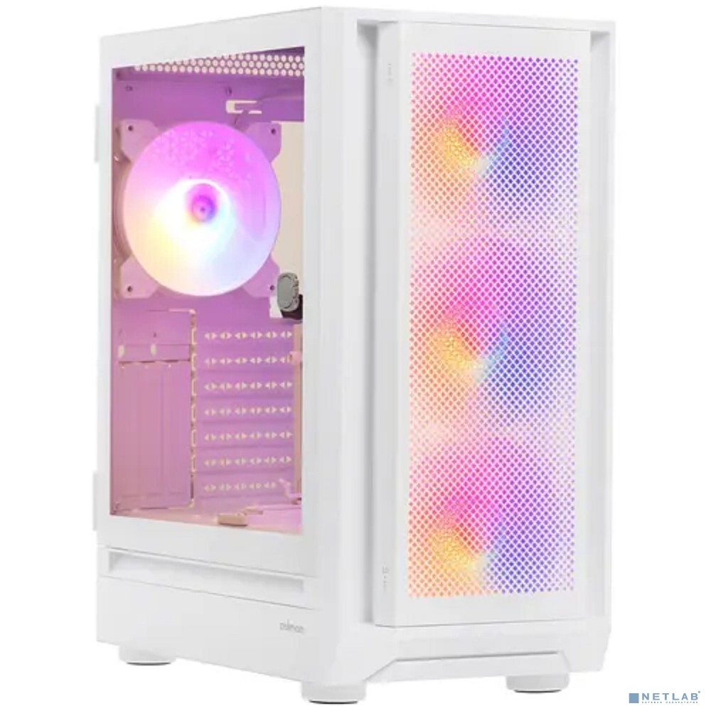 Корпус ZALMAN I6 WHITE, без БП, боковое окно (закаленное стекло), белый, ATX