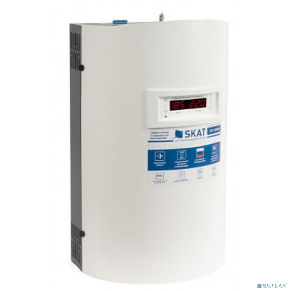 Бастион Skat STP 20000 исп. Н, стабилизатор сетевого напряжения, настенный, 220 В, 20000 ВА, U вх. 120-280 (789)