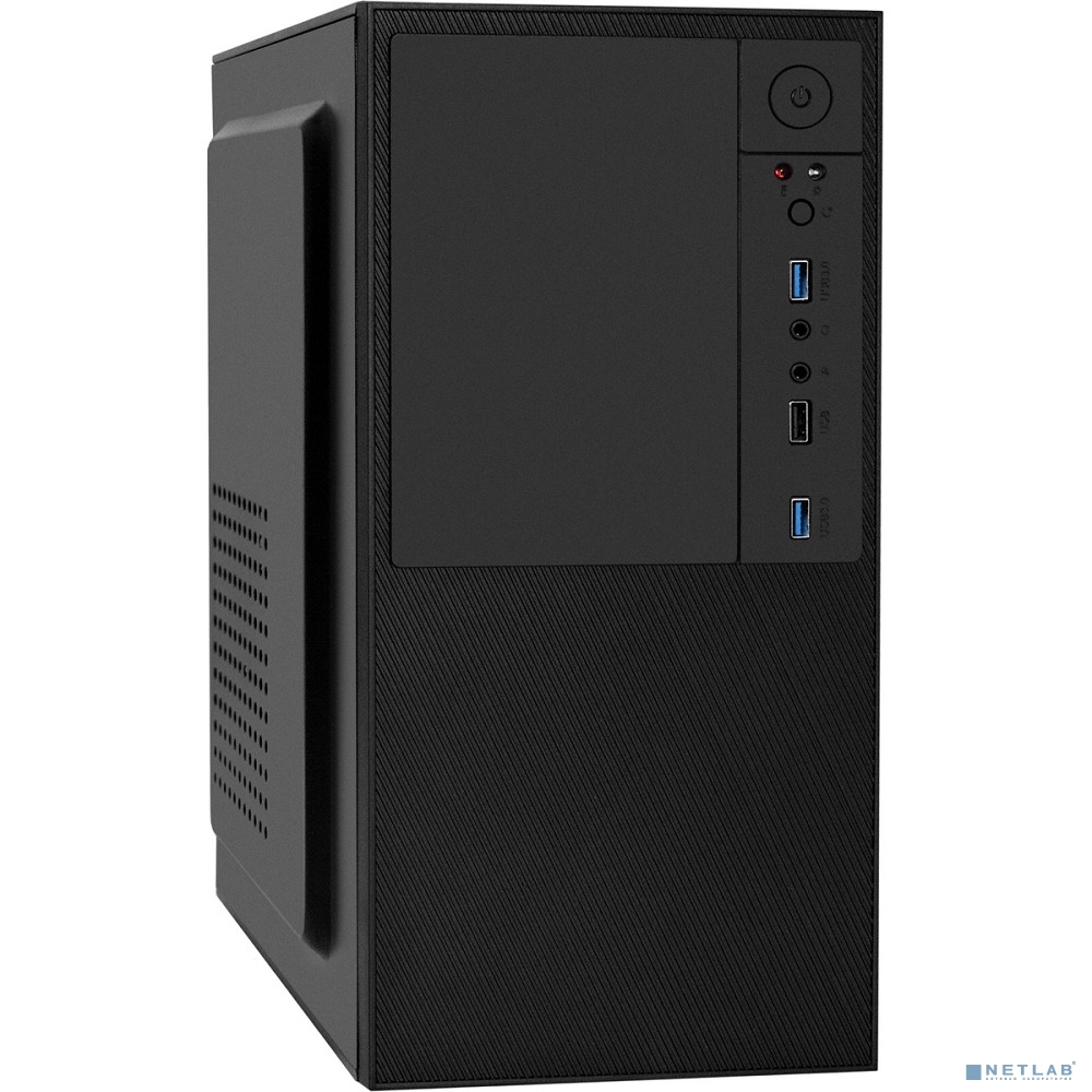 Exegate EX298005RUS Корпус Minitower BAA-308U2-AAA350 (mATX, БП AAA350 с вент. 8см, 1*USB+2*USB3.0, HD Audio, черный)
