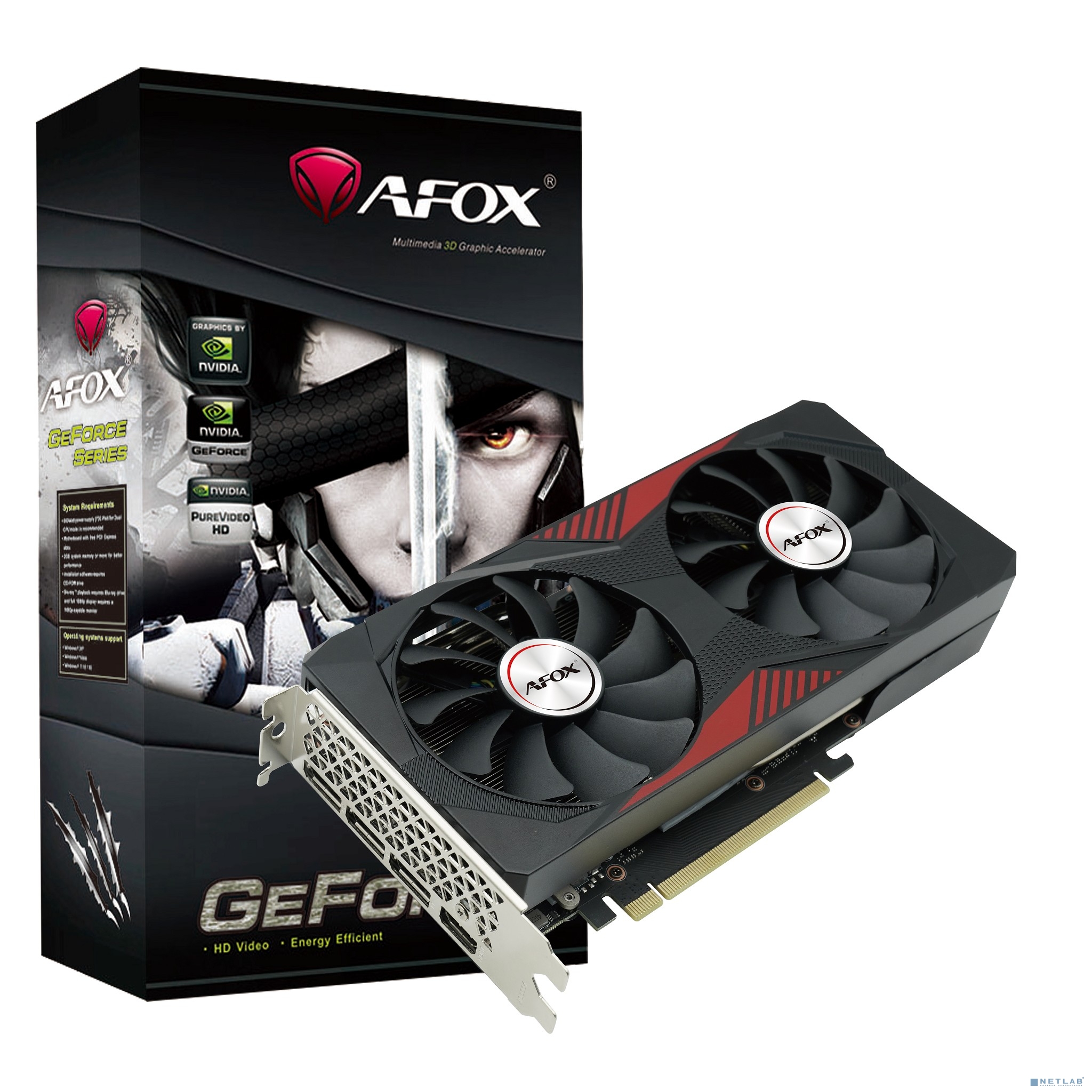 Видеокарта AFOX RTX3060 12Gb 192bit GDDR6 3xDP/ HDMI 2FAN(AF3060-12GD6H7-V2/H4-V4) RTL