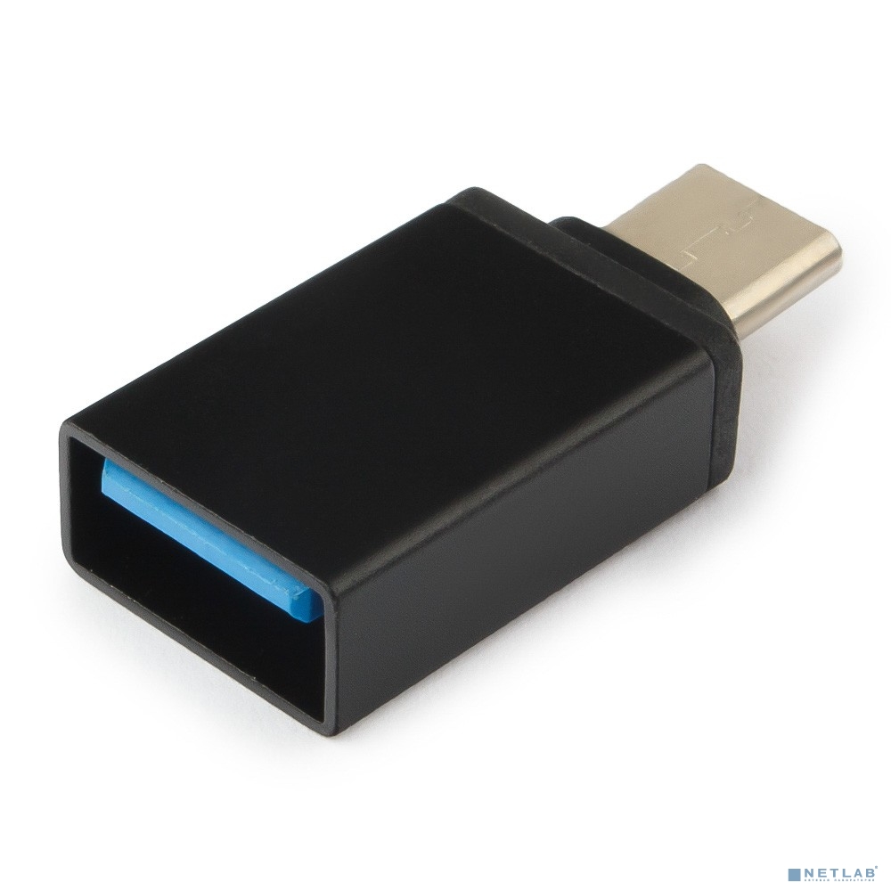 Гарнизон Переходник USB3.0 Type-C(M)/AF, с поддержкой OTG, черный, пакет (GCC-A-USB3-CMAF)