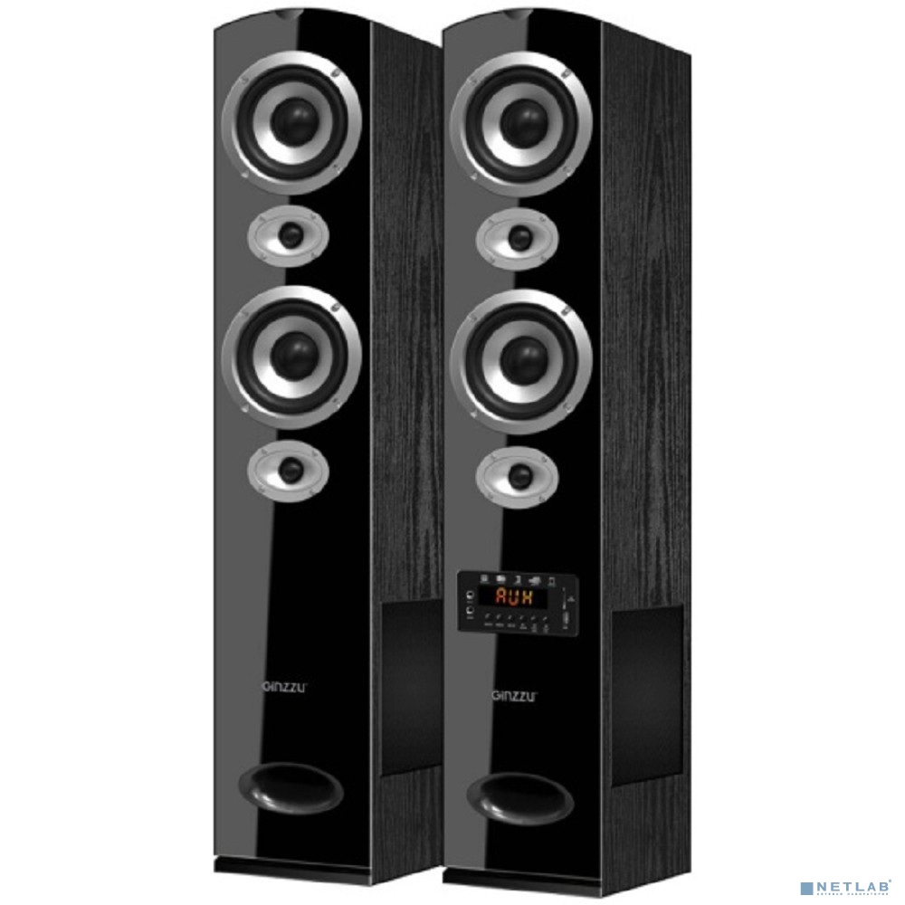 Ginzzu GM-328, Акустическая система 2.0, 2x100W/BT/USB/SD/FM/AUX/ДУ
