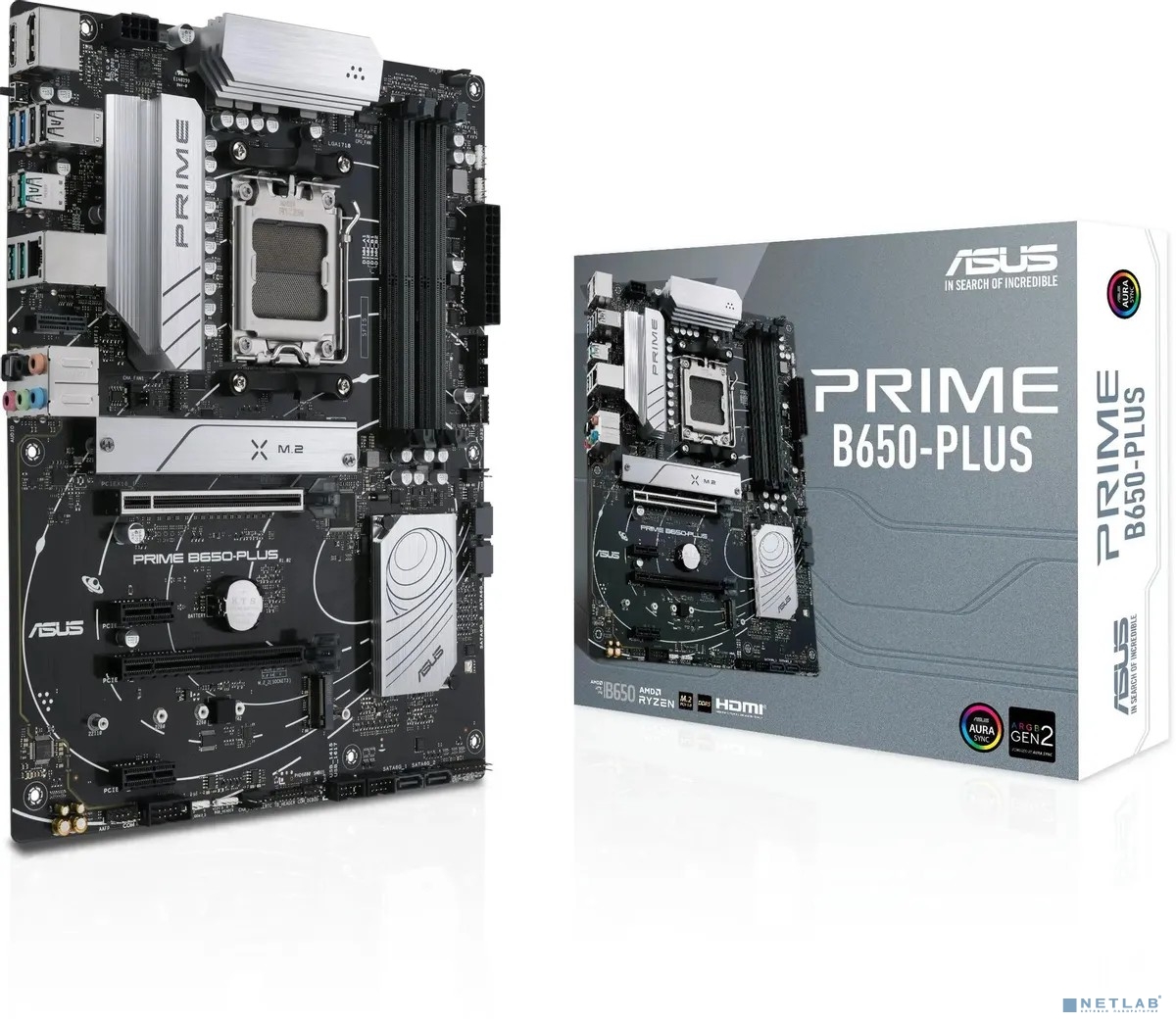 ASUS PRIME B650-PLUS WIFI (Socket AM5, ATX, 4xDDR5(128GB), DP/HDMI 2.1, 2xPCIe 4.0x16/2xPCIe 4.0, 1xLAN (2.5GbE), Wi-Fi 6E, 4xSATA 6Gb/s, 2xM.2, 1xM.2 E key, 1xType-C, 5xUSB 3.2, 2xUSB 2.0)90MB1KP0-M0