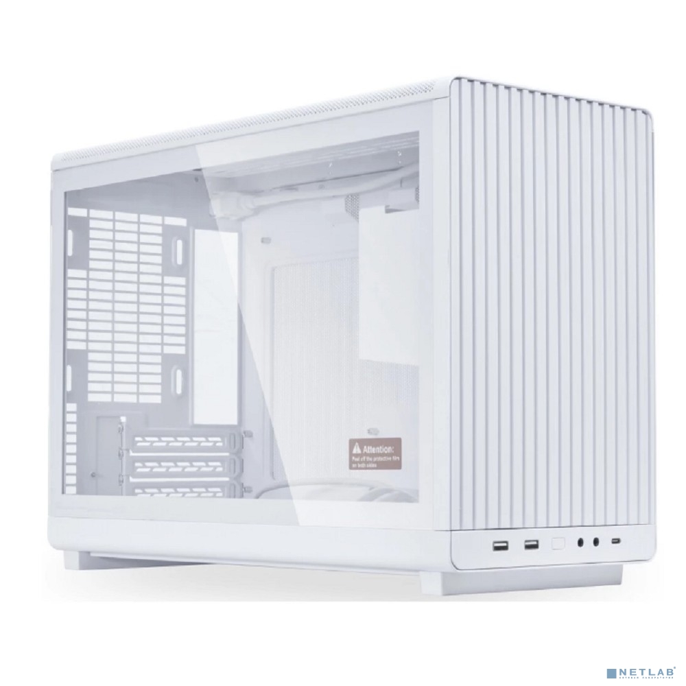 Lian Li Корпус A3-mATX TG White / Tempered Glass Edition / Bottom Dust Filter / G99.A3W.10R