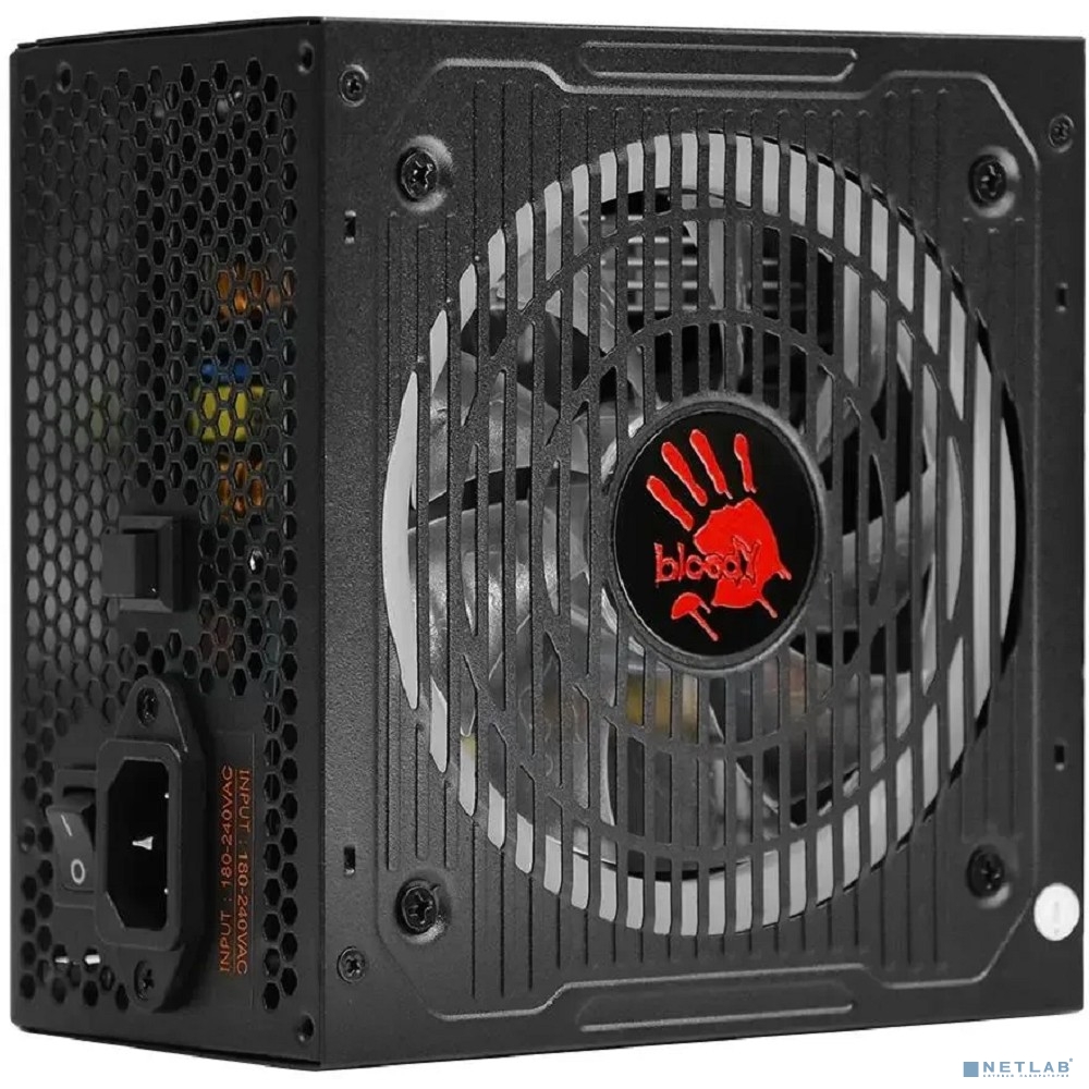 Bloody BD-PS750G-MR ATX 750W 80+ gold (20+4pin) APFC 120mm fan color LED 6xSATA Cab Manag