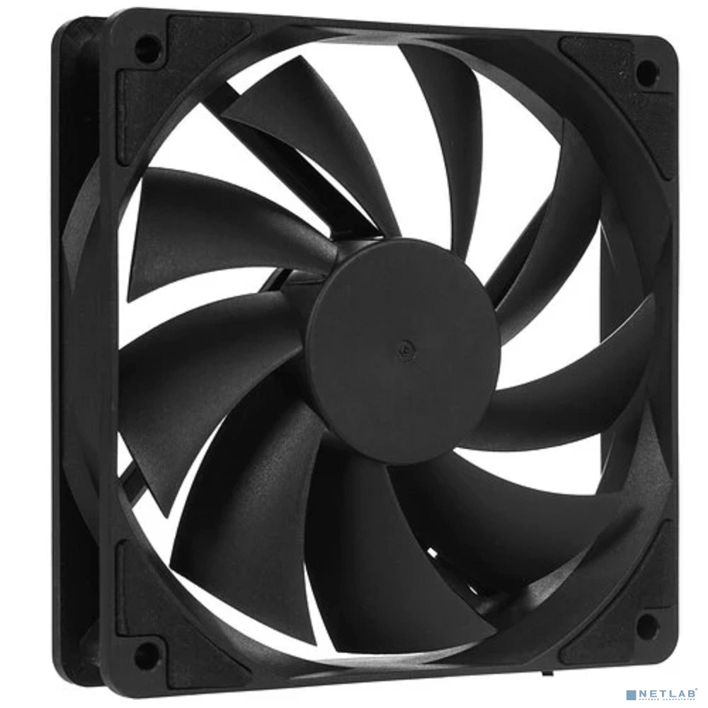 Вентилятор Digma DFAN-120-7 120мм черный 3-pin 4-pin (Molex) Ret