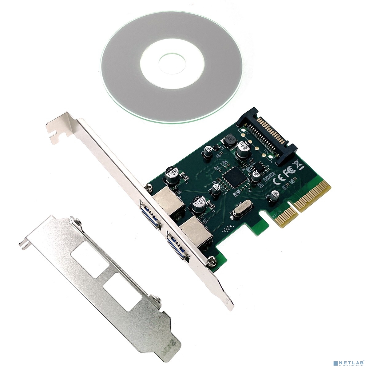 Espada Контроллер PCI-E, USB 3.2 Gen2(2xUSB-A) (PCIeU2AGen2) (45996)