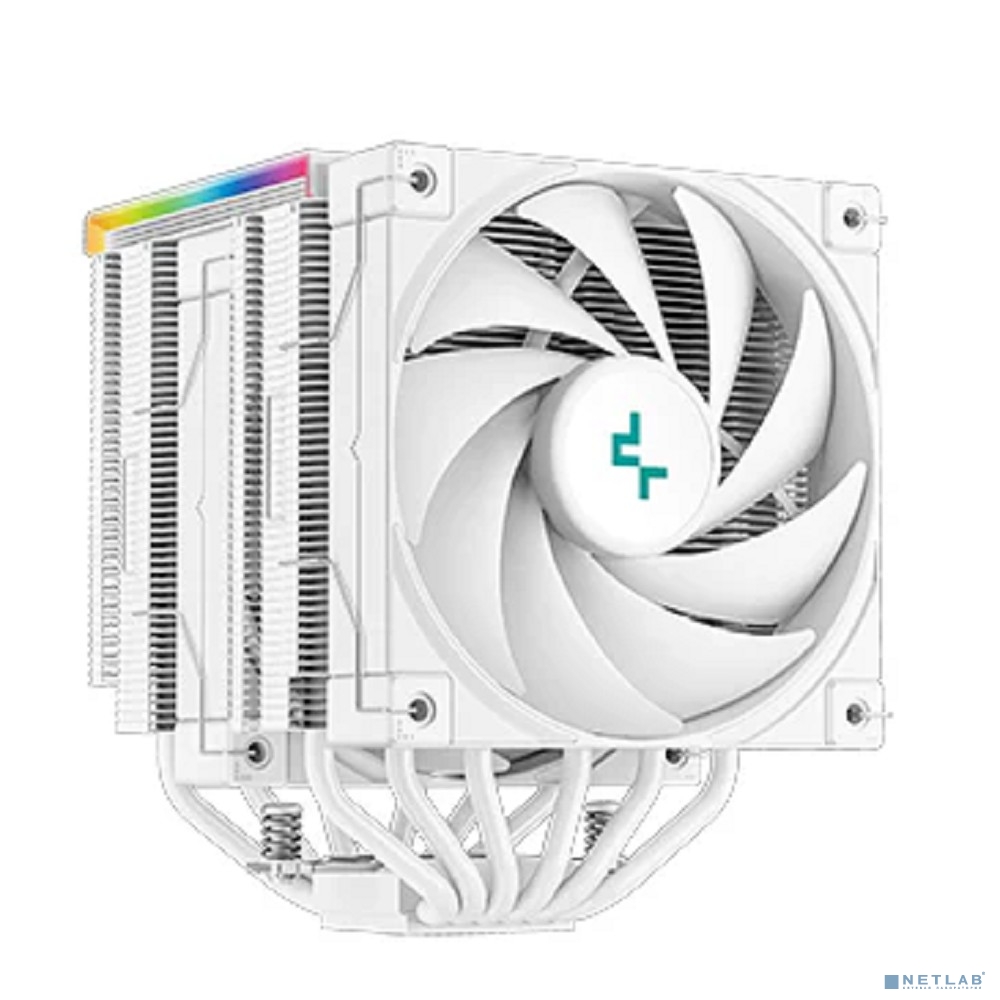 Устройство охлаждения(кулер) Deepcool AK620 Digital Soc-AM5/AM4/1200/1700/1851 белый 4-pin 28dB Al+Cu LCD 260W 1486gr Ret (R-AK620-WHADMN-G)