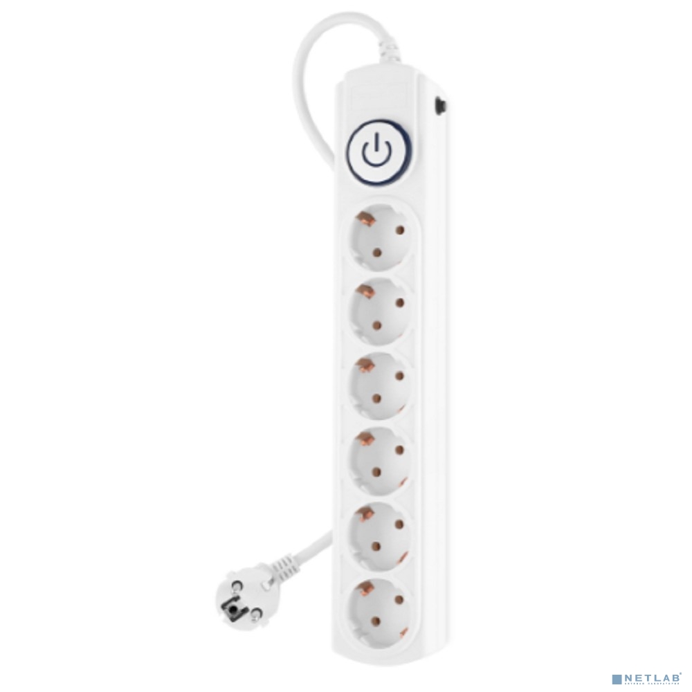 Ippon Сетевой фильтр BK-6-EU-3-10-W 6 розеток 3м белый
