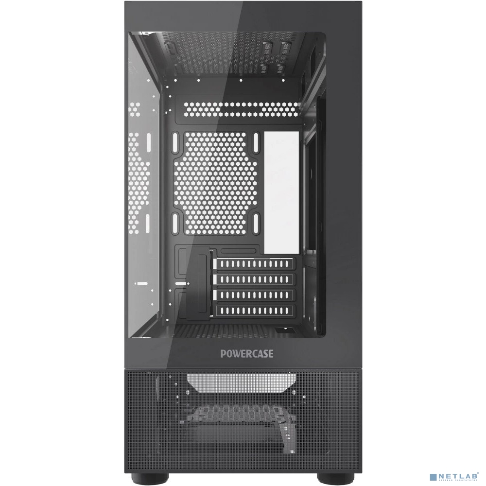 Powercase Vision Micro M2, Tempered Glass, чёрный, mATX (CVMBM2-L0)