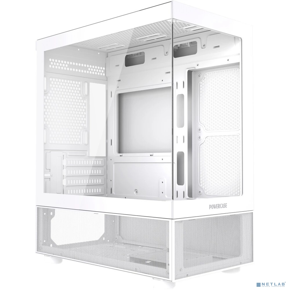 Powercase Vision Micro M2, Tempered Glass, белый, mATX (CVMWM2-L0)