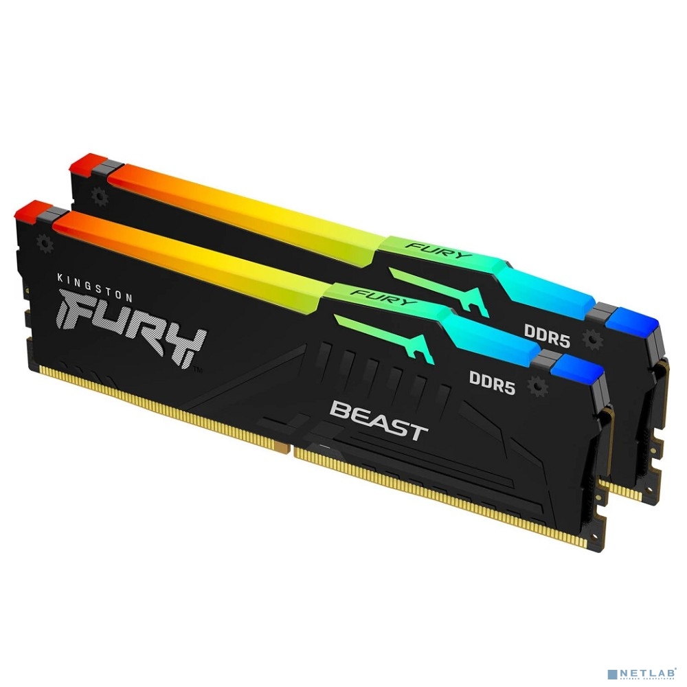 Kingston Fury Beast KF564C32BBEAK2-32 DDR5 - Kit 2х16ГБ 6400МГц, DIMM, KF564C32BBEAK2-32