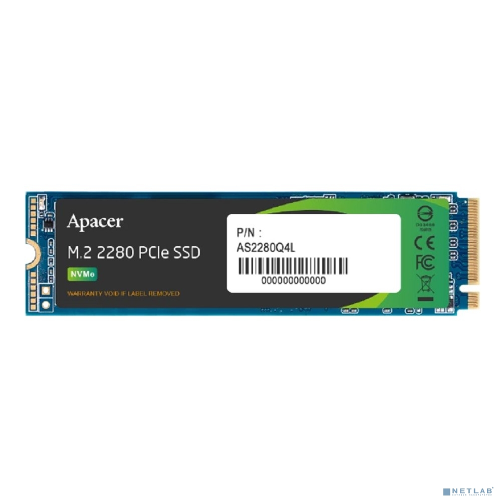 SSD Apacer M.2 2280 256GB AS2280Q4L Client SSD AP256GAS2280Q4L-1 3600/3000, PCIe Gen4 x4, 3D NAND