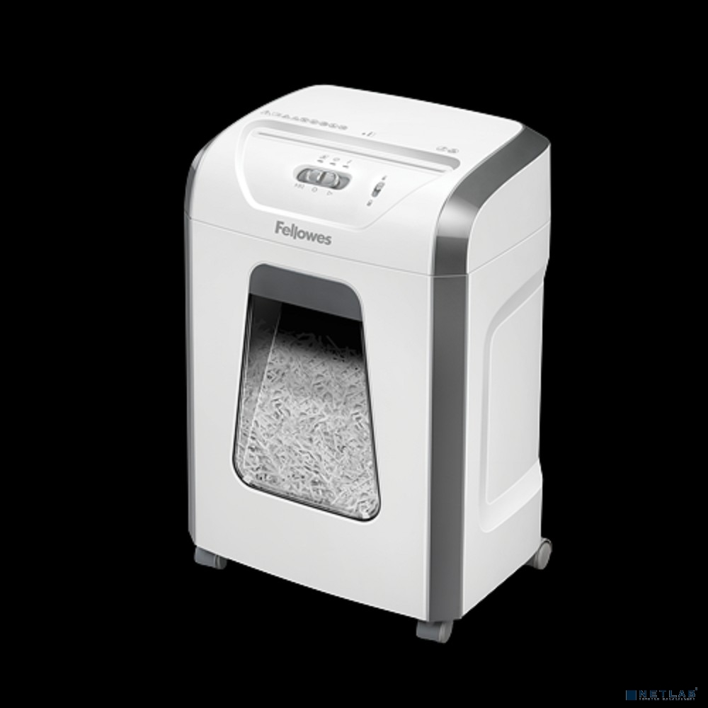 Fellowes Шредер Powershred 15C, DIN P-4, 4х40мм, 14лст., 19лтр. (100017466) в БЕЛОМ корпусе