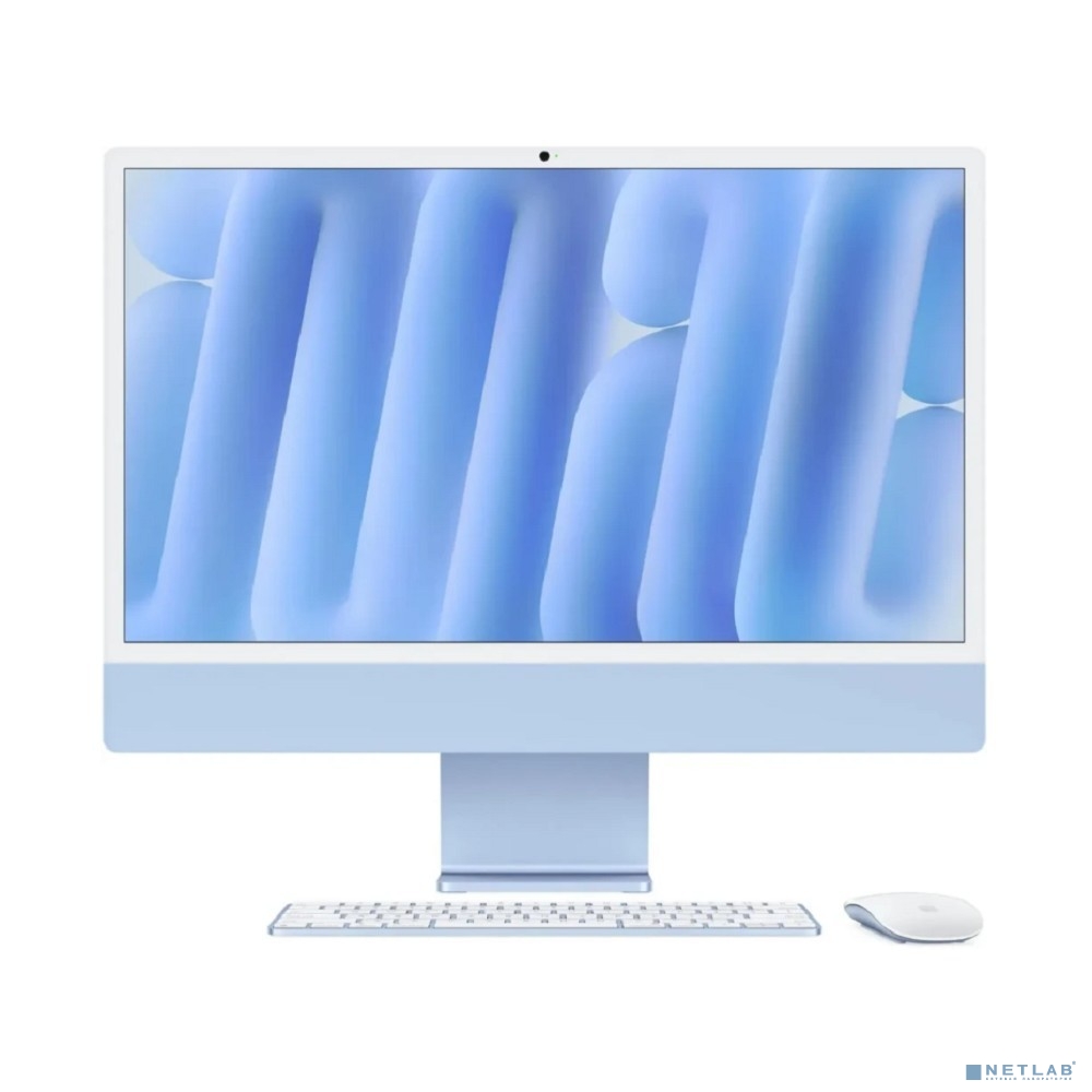 Apple iMac 24-inch 2024 (КЛАВ.РУС.ГРАВ.) Blue 24" Retina 4.5K (A3247)