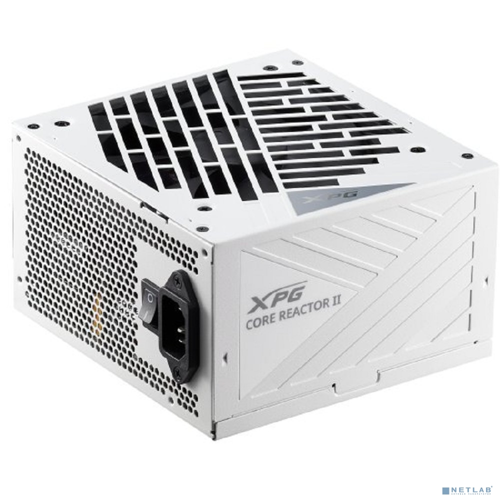 XPG CORE REACTOR II 850 white (ATX 3.1 850W, Full Modular, PWM 120mm FDB fan, Active PFC, DC to DC,Half-Bridge & LLC converter, 80+ GOLD, all Japanese capasitors, белый ) RET