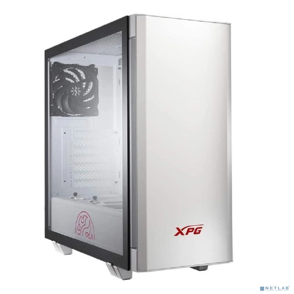 XPG Bad Pack INVADER WHITE (INVADER-WHCWW) (Midi-Tower, белый, TG, 120mm fan*2)
