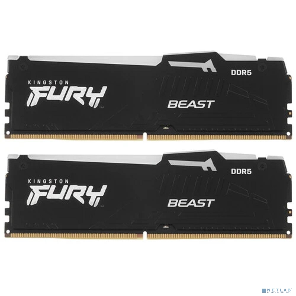 Kingston 16GB 6000MT/s DDR5 CL30 DIMM (Kit of 2) FURY Beast RGB EXPO KF560C30BBEAK2-16