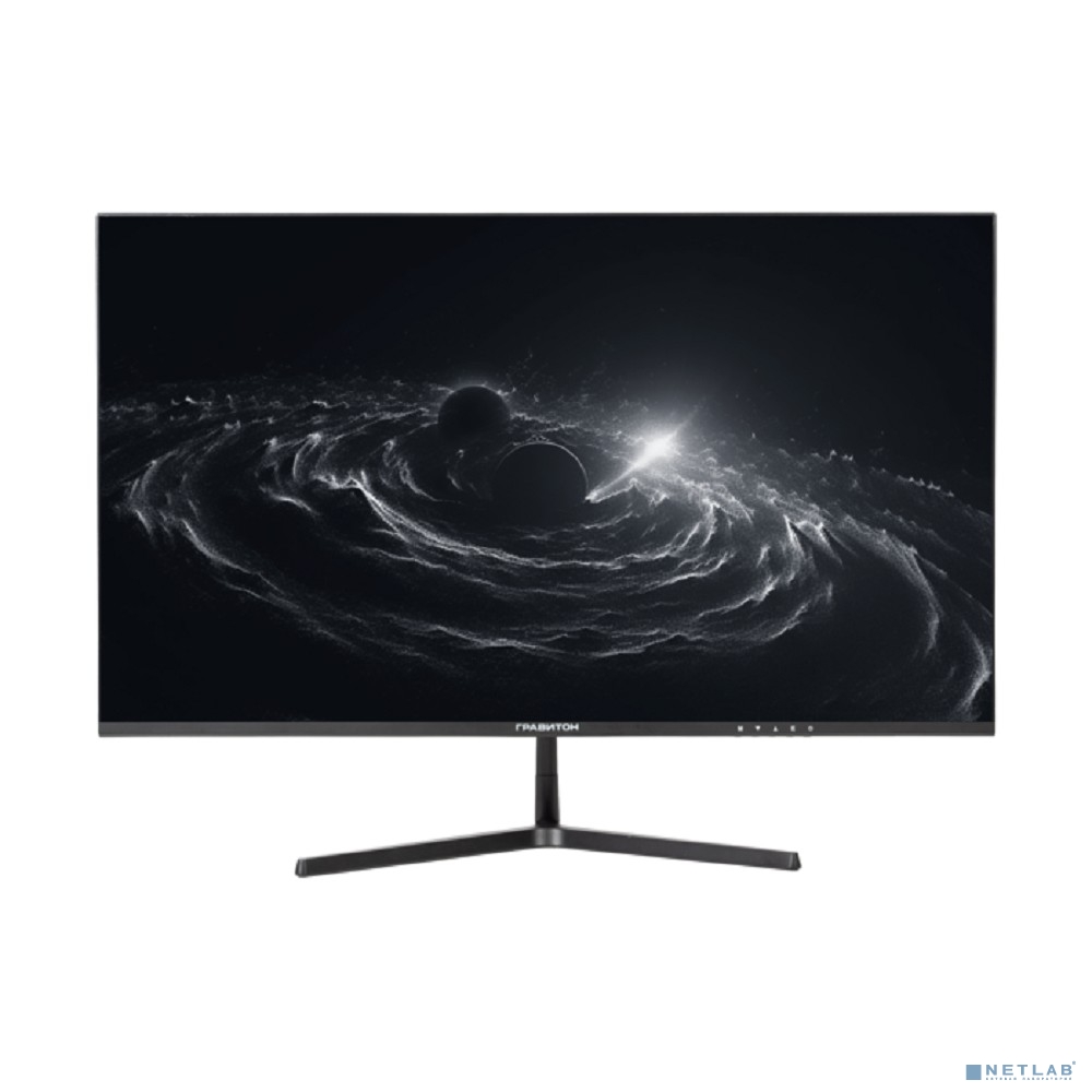 LCD 27" ГРАВИТОН МН27Б (IPS,1920x1080,178°/178°,5мс,300кд/м, 75Гц,Type-C PD,2xHDMI2.0,2xUSB2.0, с регулируемой опорой, Реестр МПТ)   