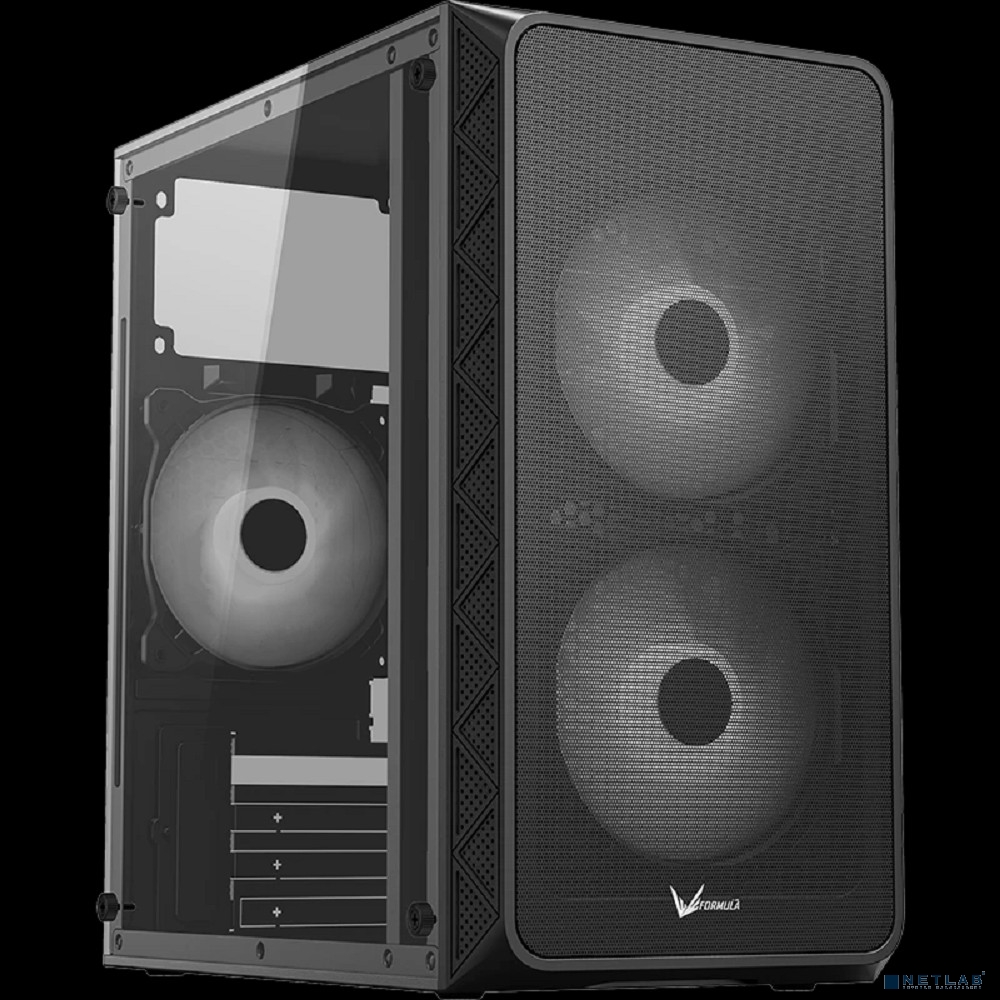 Formula Air Mesh G4 Black (mATX, Acryl, 2xUSB, 1x12cm fan. 1x3.5" HDD, 2x2.5" SSD)