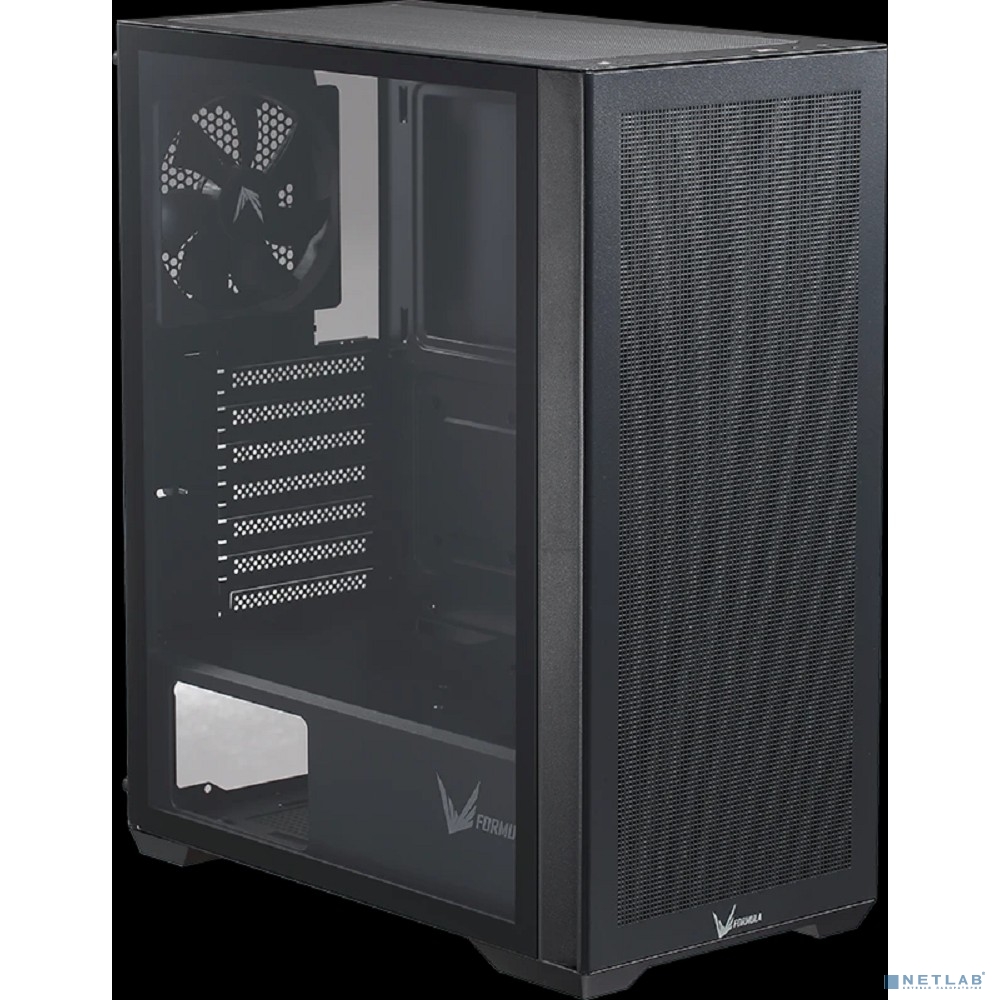 Formula Air Power G5 Black (ATX, Glass, Type-C, 1xUSB3.0, 1x12cm fan. 2x3.5" HDD, 2x2.5" SSD)