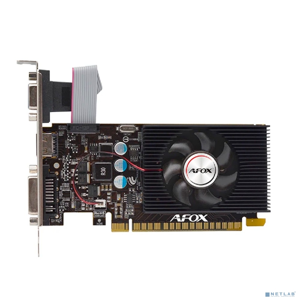 Видеокарта AFOX GT730 1GB 64 bit DDR3 VGA/DVI/HDMI 1FAN (AF730-1024D3L7-V1) RTL