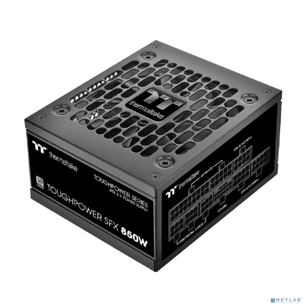 Блок питания ПК Thermaltake Toughpower SFX 850 /0850W/Fully Modular/Non Light/Full Range/Analog/80 Plus Platinum/EU/100% JP CAP/All Flat Cables/Gen 5