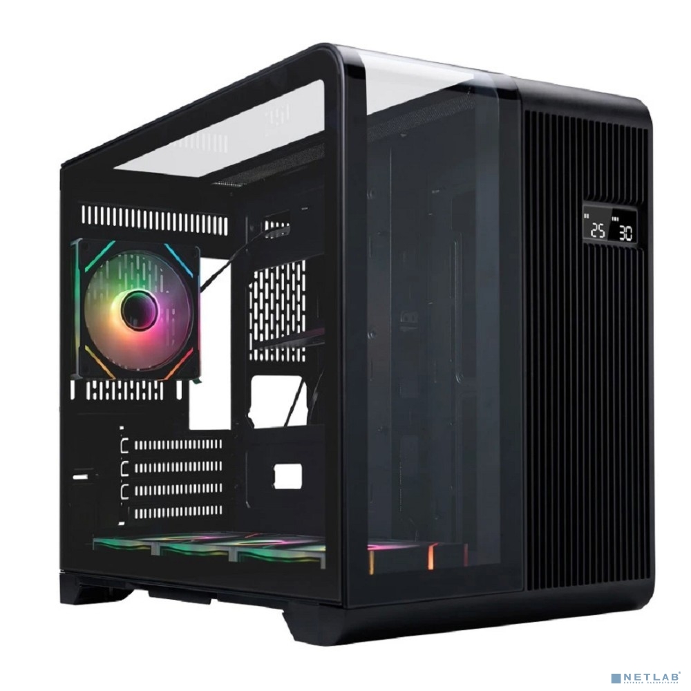 1STPLAYER RT6 ARGB Black / mATX / 4x120mm ARGB fans / RT6-BK-3FC7R-1FC7