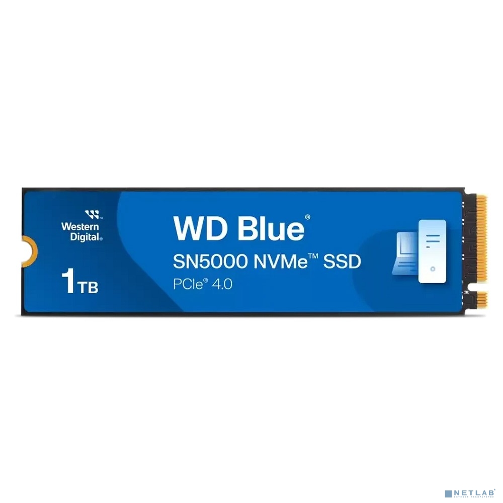 WD SSD 1Tb Blue SN5000, 2280, M.2, NVMe (WDS100T4B0E)
