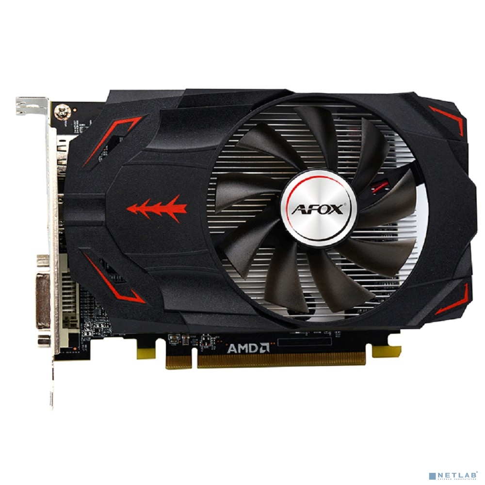 Видеокарта Afox RX550 4GB GDDR5 128bit DVI DP HDMI 1FAN RTL