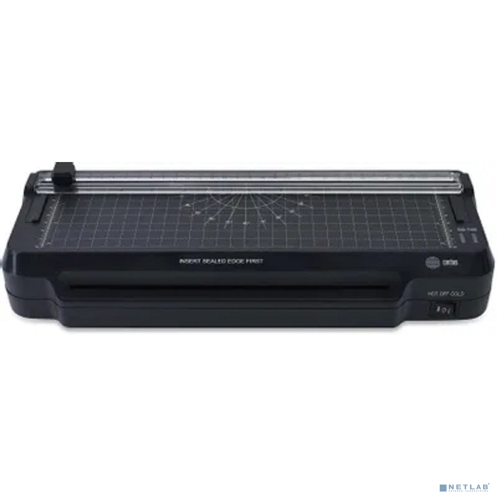 Cactus Ламинатор CS-LAB-F1 черный A4 (70-125мкм) 25см/мин (2вал.) хол.лам. лам.фото (2077513)