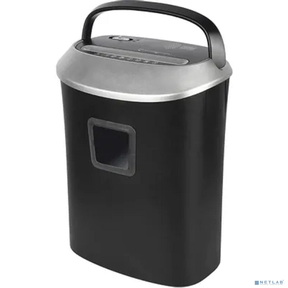 Cactus Шредер CS-SH-P6 черный/серый (секр.P-4)/фрагменты/10лист./21лтр./скрепки/скобы/пл.карты (2077506)