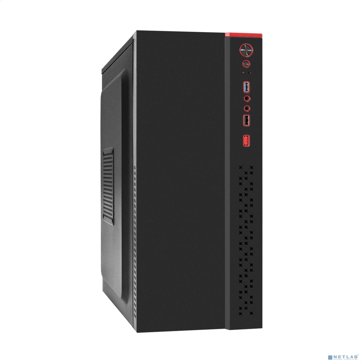 Exegate EX298140RUS Корпус Miditower ExeGate AA-443U-AA350 (ATX, AA350 8 см, 2*USB+1*USB3.0+HD Audio, черный)