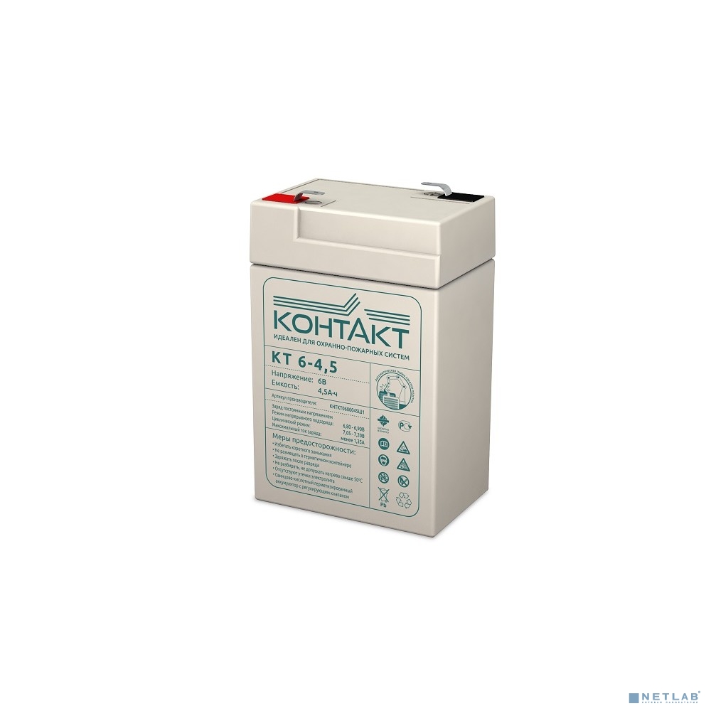 Контакт АКБ КТ 6-4,5 6V/4,5Ah