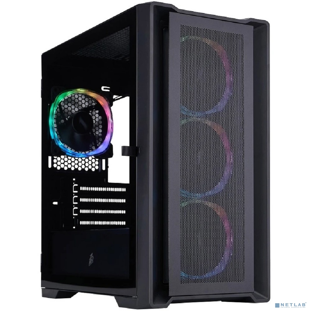 1STPLAYER TRILOBITE T4 MESH ARGB Black / mATX / 4x120mm ARGB fans / T4-BK-4FS7
