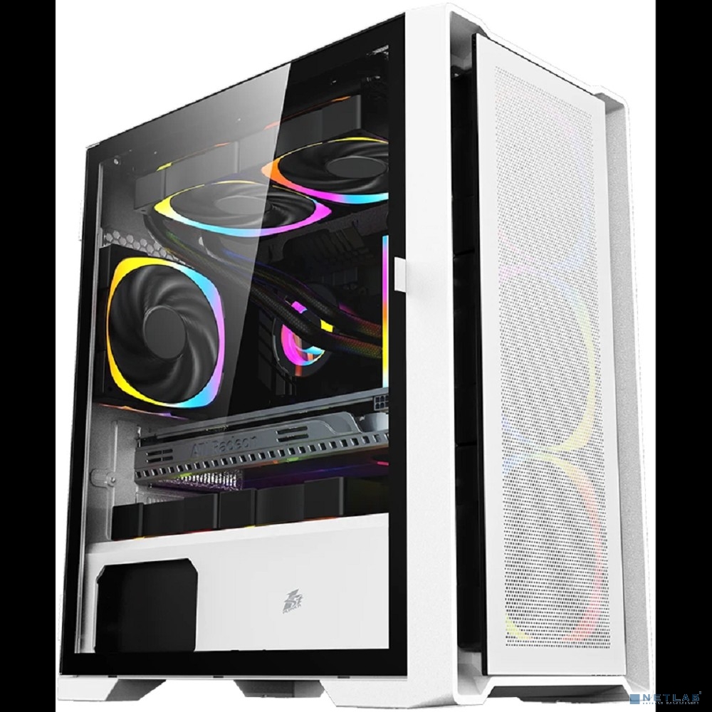 1STPLAYER TRILOBITE T4 MESH ARGB White / mATX / 4x120mm ARGB fans / T4-WH-4FS7-W