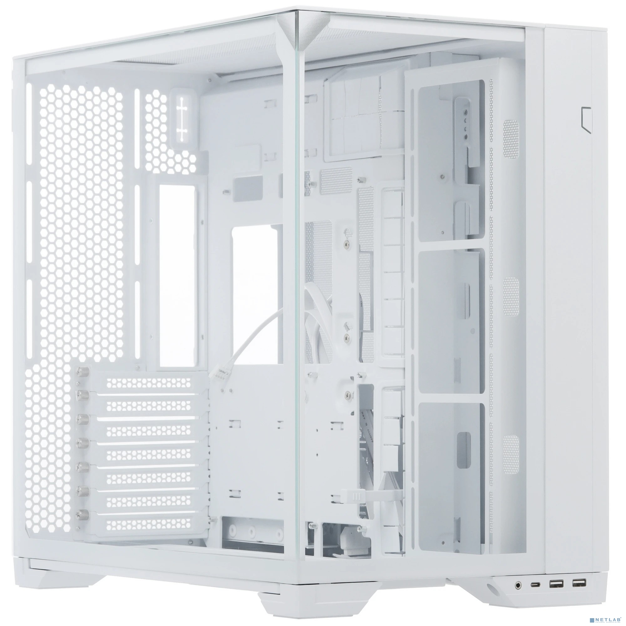 Корпус Lian Li O11 Vision Compact / White / Mid-Tower, TG / G99.O11VPW.R0
