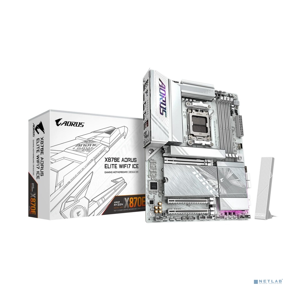 Материнская плата Gigabyte X870E AORUS ELITE WIFI7 ICE, RTL