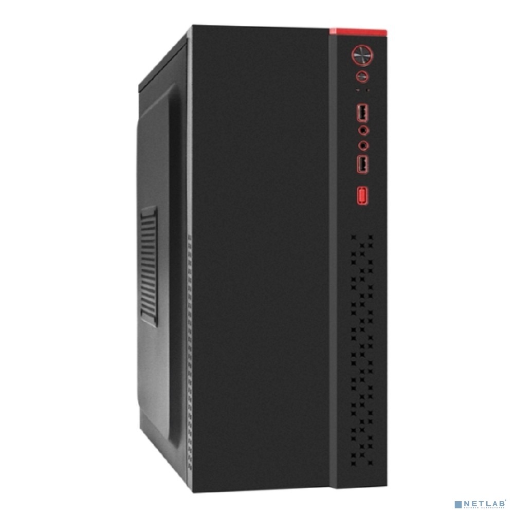 Exegate EX299330RUS Корпус Miditower ExeGate AA-443-UNS400 (ATX, БП UNS400 с вент. 12см, 2*USB+HD Audio, черный)