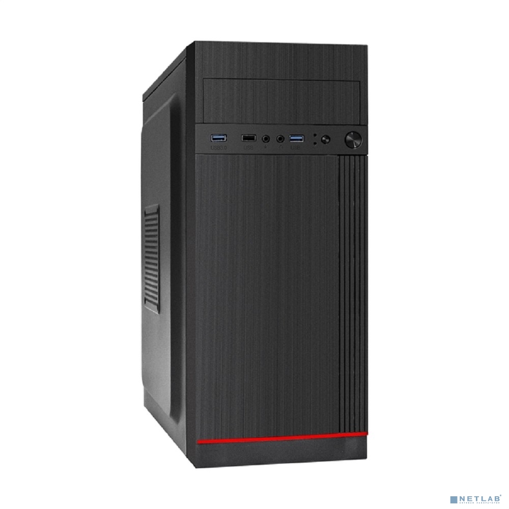 Exegate EX299325RUS Корпус Miditower ExeGate AA-442U2-UNS350 (ATX, БП UNS350 с вент. 12см, 1*USB+2*USB3.0, аудио, черный)