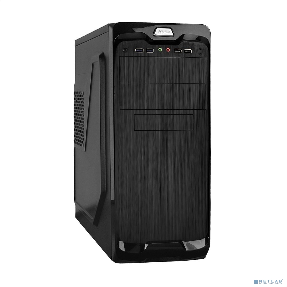 Exegate EX299337RUS Корпус Miditower ExeGate UN-604-UNS350 (ATX, БП UNS350 с вент. 12см, 2*USB+2*USB3.0, аудио, черный)