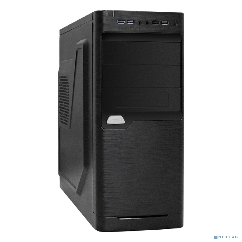 Exegate EX299349RUS Корпус Miditower ExeGate XP-330U-UNS350 (ATX, БП UNS350 с вент. 12см, 2*USB+2*USB3.0, аудио, черный)