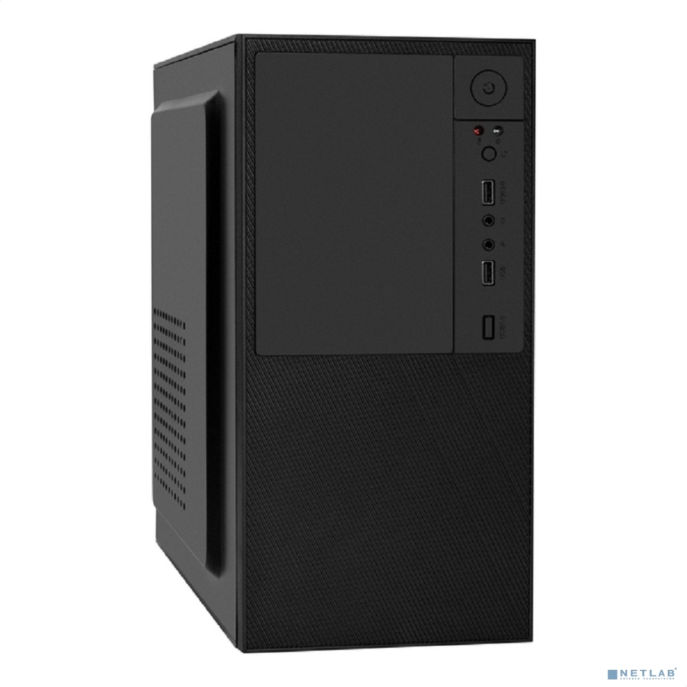 Exegate EX299402RUS Корпус Minitower ExeGate BAA-308-AA500 (mATX, БП AA500 с вент. 8см, 2*USB, HD Audio, черный)