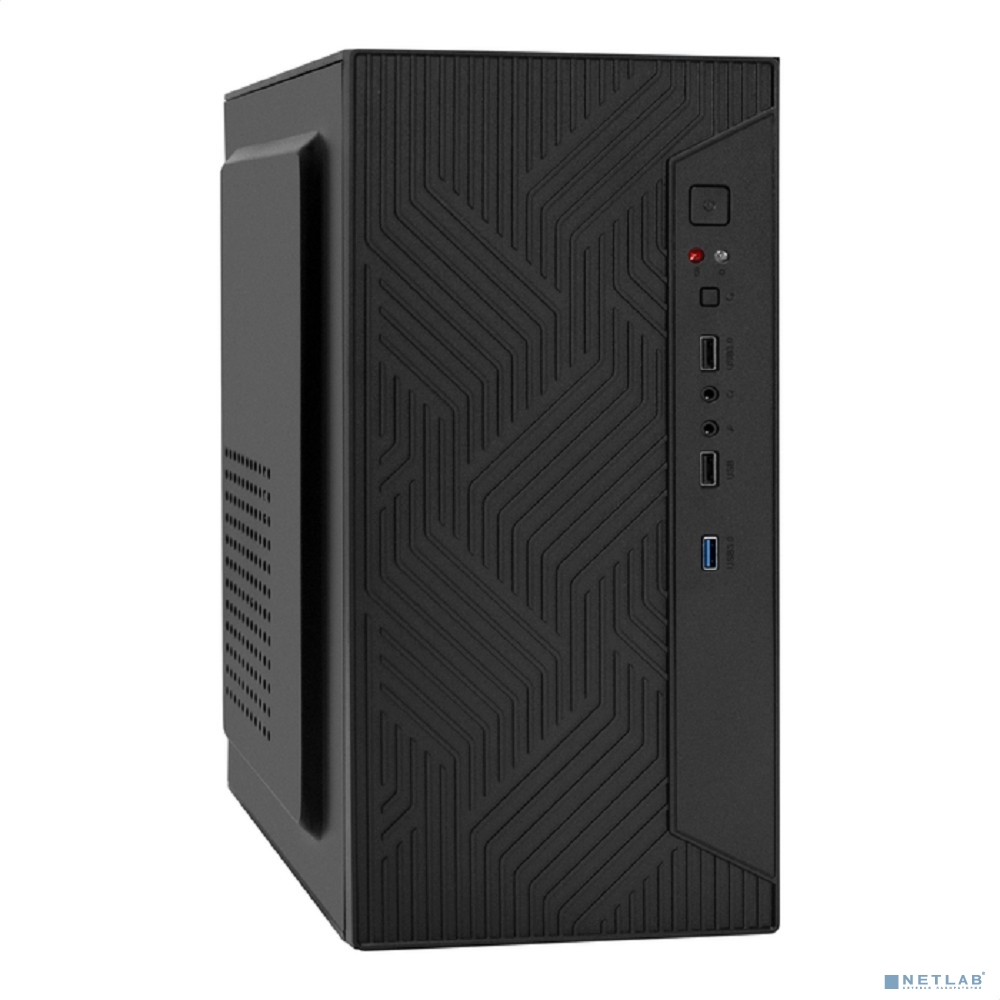 Exegate EX299226RUS Корпус Minitower ExeGate BAA-303U-UNS450 (mATX, БП UNS450 с вент. 12см, 2*USB+1*USB3.0, HD Audio, черный)