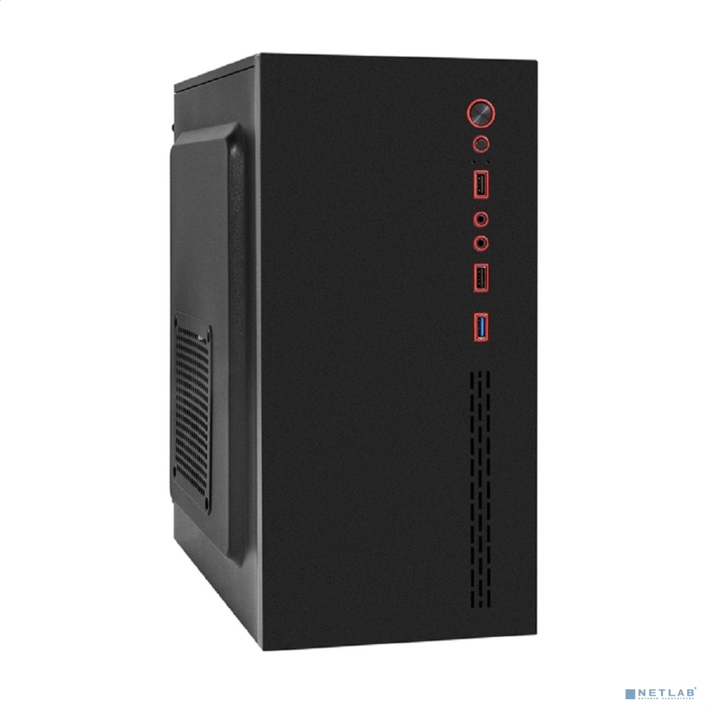 Exegate EX299262RUS Корпус Minitower ExeGate BAA-403U-UNS450 (mATX, БП UNS450 с вент. 12см, 2*USB+1*USB3.0, HD Audio, черный)